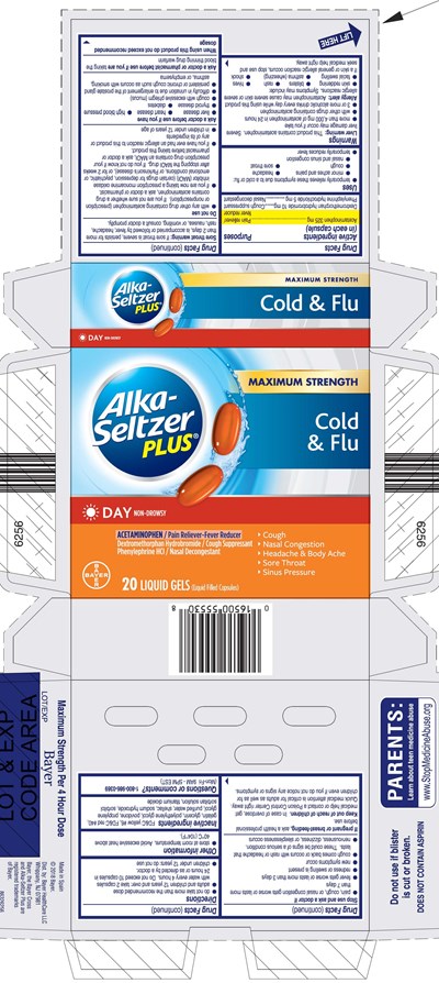 86326256 Alka Seltzer Plus Max Strength Day Cold Flu Lg 20 Ct